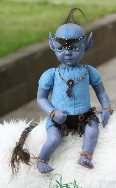 Аватарёнок Вишно (защитник) - кукла от Элины Кудрявцевой