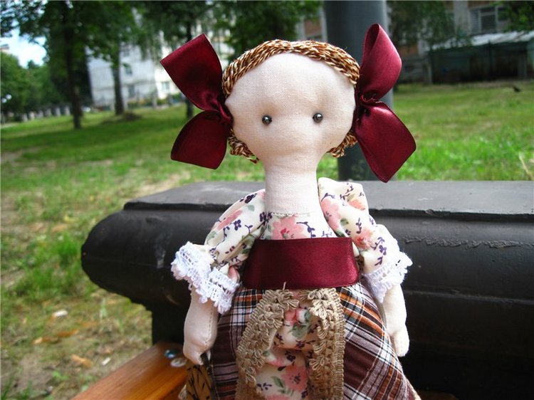 Новые девчушки! Текстильные куклы (фото 9)