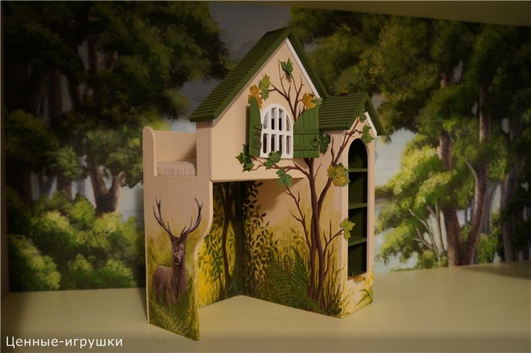 Миниатюрная кровать - "Домик в лесу" (фото 2)