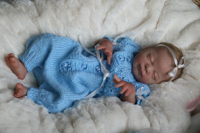 Спящая малышка Рози 2. Куколка реборн Виктории Вишни