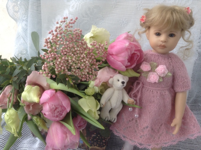 Поздравление с Весной! Или девочки в розовом. Куклы от H. Plusczok и A. Himstedt