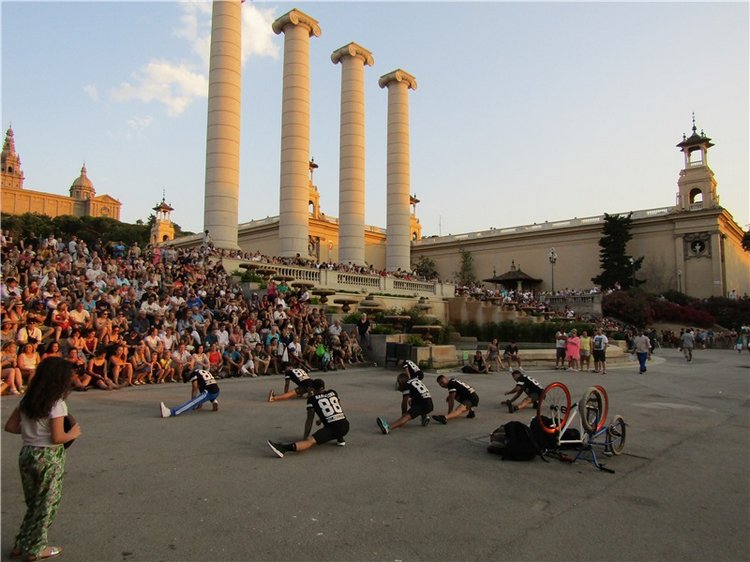 На вершине горы Монжуик в Барселоне
