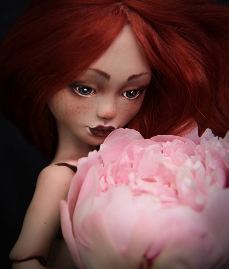 Лаурендиэ и пионы — Авторские шарнирные куклы своими руками: лепка