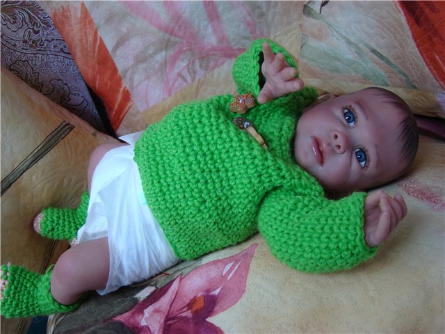 Маленький лягушонок. Авторская кукла Кондрашовой Ирины (фото 5)