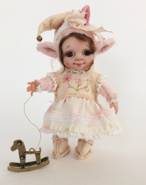 Рождественские эльфики. Авторские куклы тедди долл Анны Добряковой