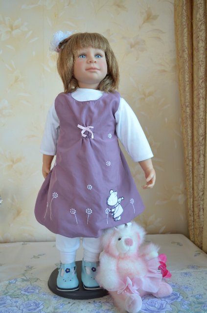 Такую вы точно не встречали, кукла Нели от Hiltrud Schwing