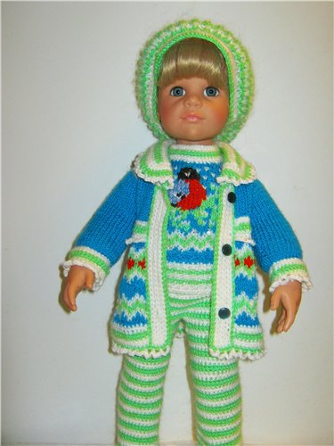 И опять снегири... Комплекты теплой одежды для фэйсинок, паолочек и кукол Готц