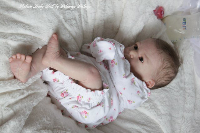 Моя малышка из нового молда Matis от Gudrun Legler. Куколка реборн Виктории Вишни (фото 8)