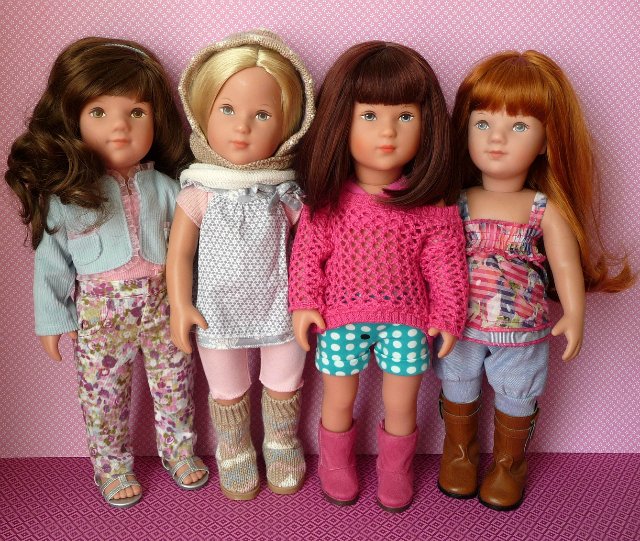 Игровые куклы К.Крузе Helena, Laura, Kiki, Julie и Мари Крузе