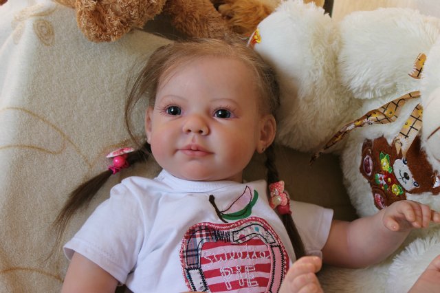 Моя милая Мариночка! Малышка реборн из молда Camille