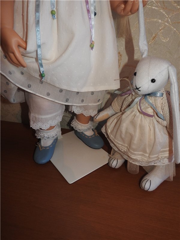 Трио в кардиганах. Куклы Hildegard Gunzel