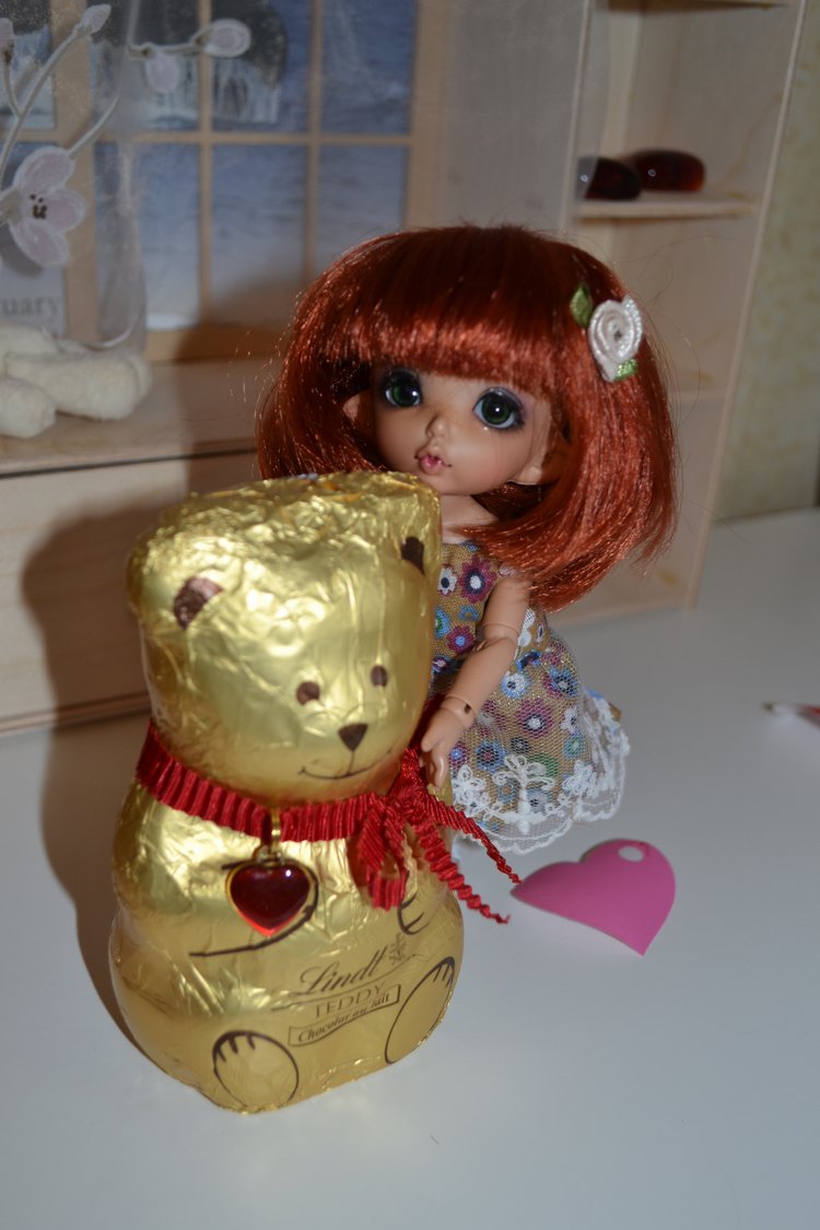 Сердца, цветы и шоколадный мишка (фото 9)