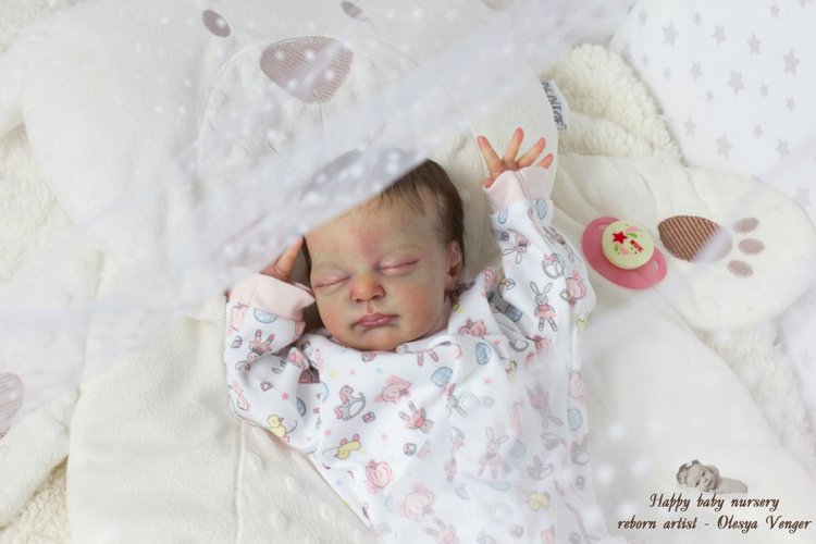 Кроха Торопыжка, недоношенная малышка Рози. Кукла реборн Олеси Венгер