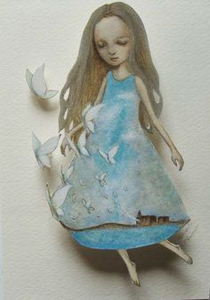 Удивительные бумажные куклы японской художницы Maki Hino (фото 7)