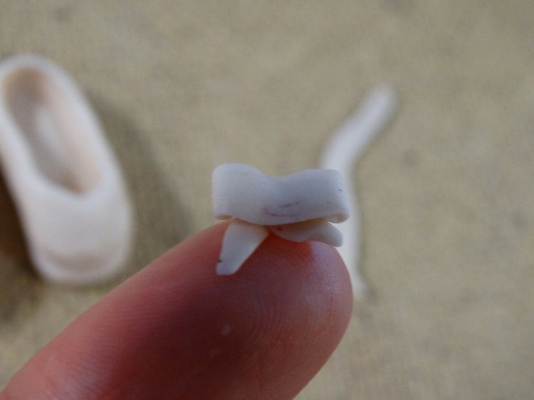 Туфельки из запекаемого пластика для кукол