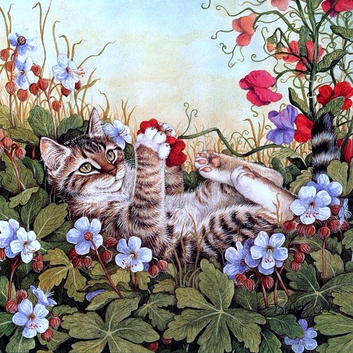 Позитивные и светлые картины Debbie Cook