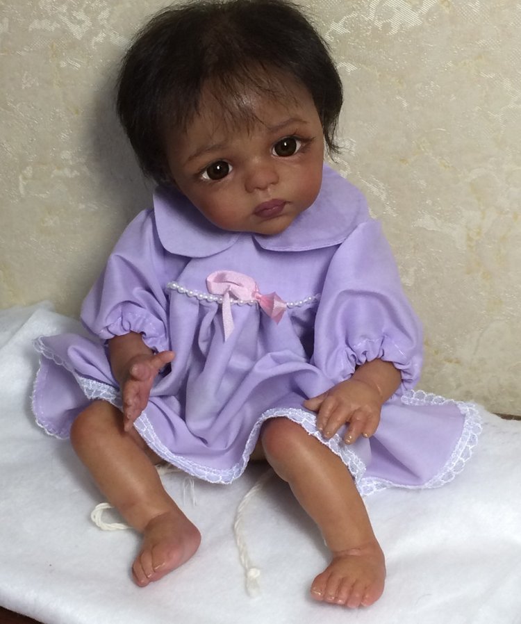 Малютка мулаточка. Кукла реборн Наталии Коноваловой