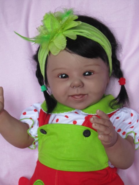 Маленькая шоколадка.Кукла реборн Преображенской Светланы (фото 2)