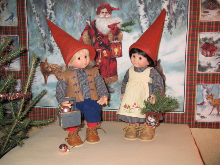 Новый год в семейке вихтелей. Куклы от Rosemarie Muller | Бэйбики Новый год в семейке вихтелей. Куклы от Rosemarie Muller