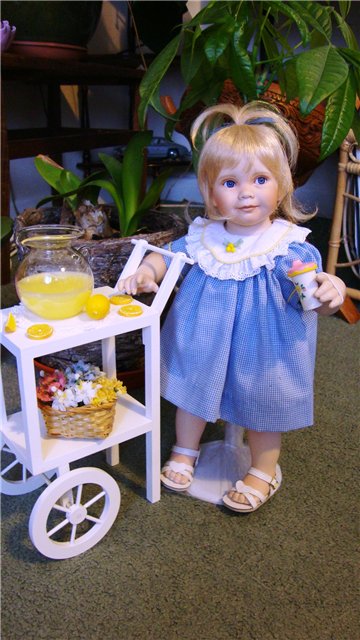 Еще одна маленькая очаровашечка, кукла из фарфора от Анны Тиммерман (фото 7)