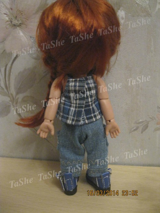 Мой первый опыт пошива джинсовых брюк для крошек BJD (фото 5)