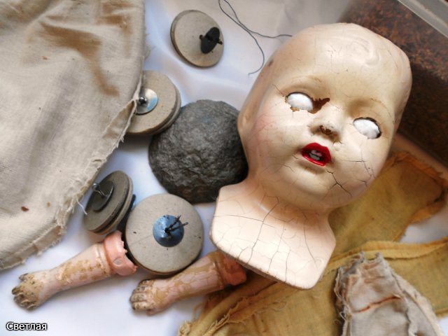 Реставрация самых ранних антикварных кукол Effanbee, 1912 год. + БОНУС, поработаем с кракелюром (фото 9)
