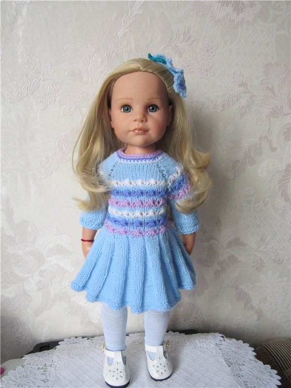 ... И заколка с незабудками для куклы своими руками (фото 5)