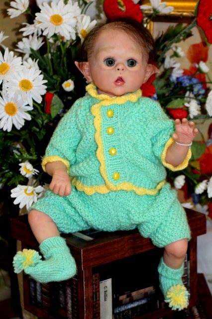 Эльфик реборн Ромашка, Ofelia by Olga Auer (фото 2)