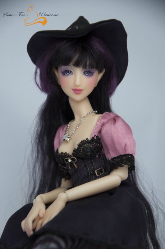 Лиловая ведьмочка от SisterFox. Авторская кукла | Бэйбики Лиловая ведьмочка от SisterFox. Авторская кукла (фото 7)