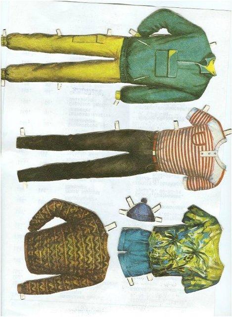 Бумажные куклы для вырезания моего детства