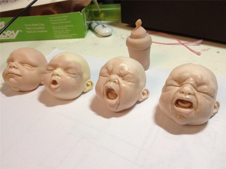 Faceplate. Работа над авторской куклой кипит (фото 3)