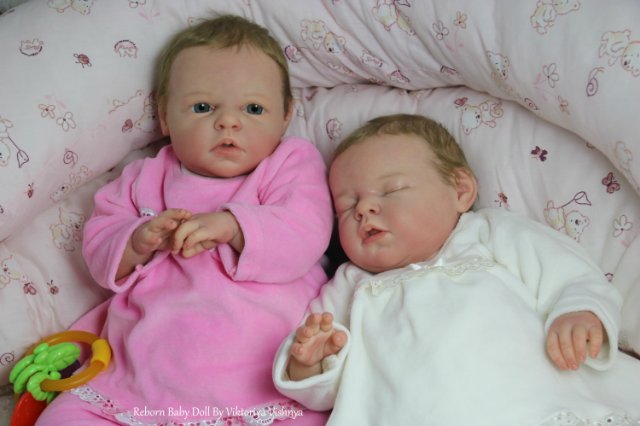 Близняшечки Ноа... Куколки реборн Виктории Вишни