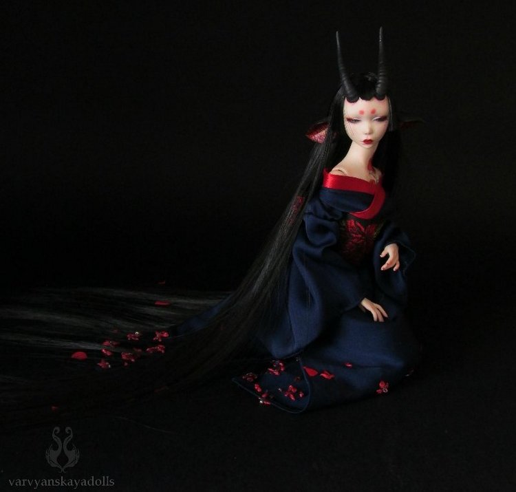 Полиуретановая шарнирная кукла Цубаки (Камелия) (фото 8)