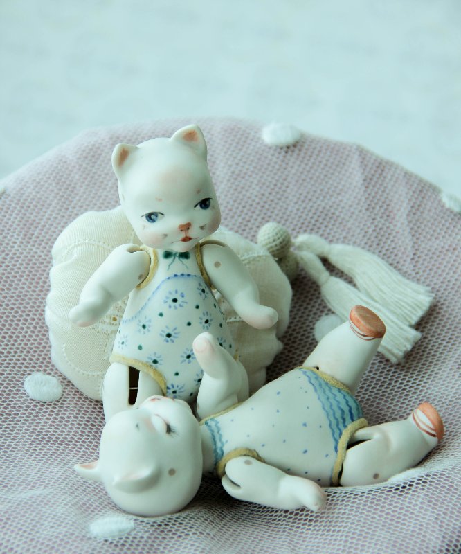 Новый проект "Кошка на ладошке". Фарфоровые куклы (фото 10)