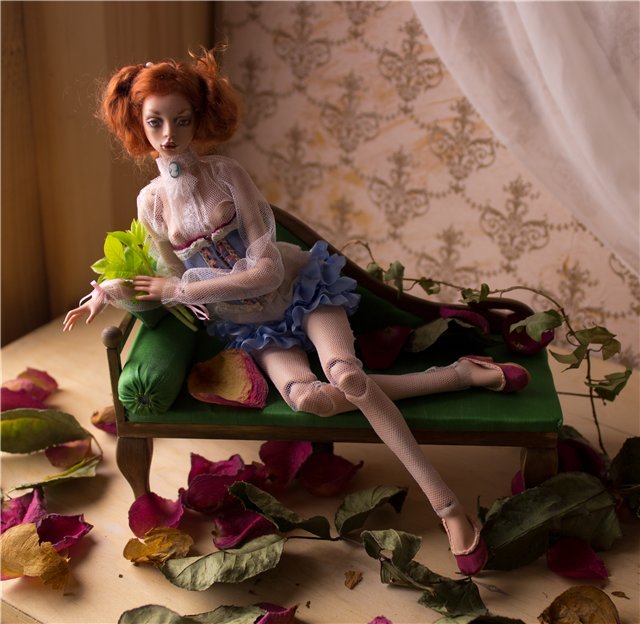 Эльза - авторская шарнирная кукла Елены Акимовой (фото 5)