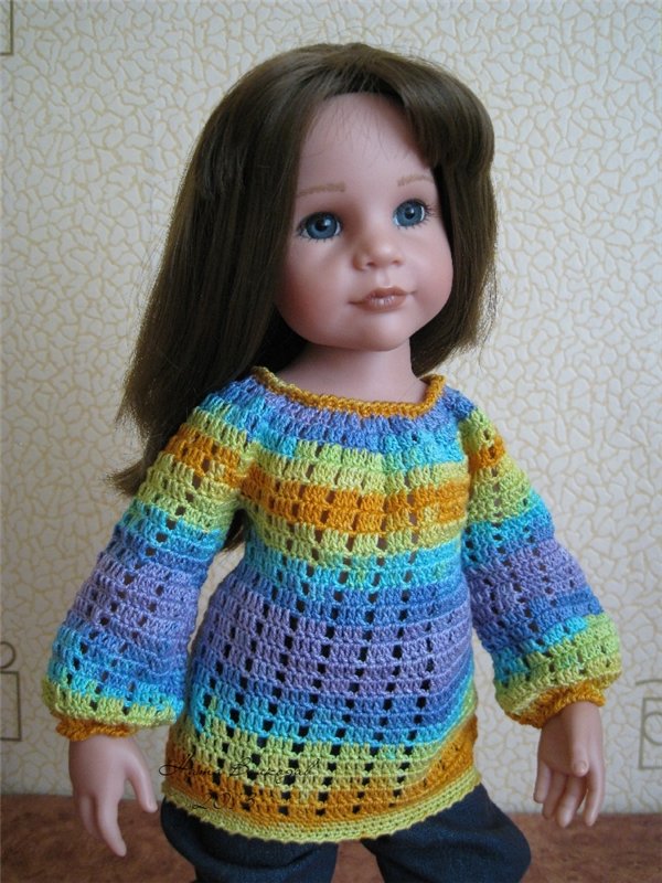 Недавние вязалочки для кукол (фото 4)