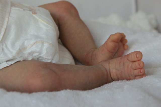 Белокурый ангел Саввушка! Куколка реборн Виктории Вишни (фото 5)