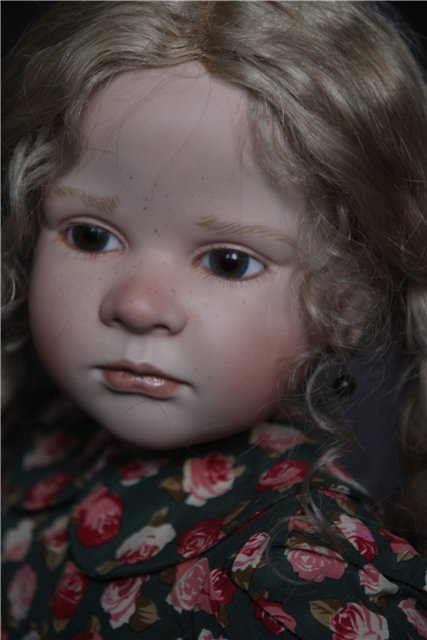 Фарфоровая кукла-снегурочка Офелия (Ophelia) от Ruth Treffeisen. Просто наступила зима