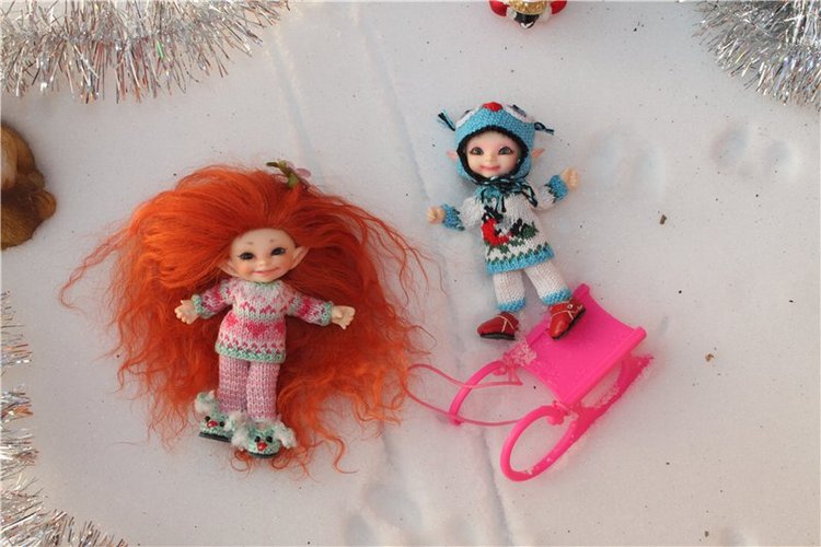 Зимняя прогулка моих крошек! Реалпуки Pupu и реалпуки Сосо