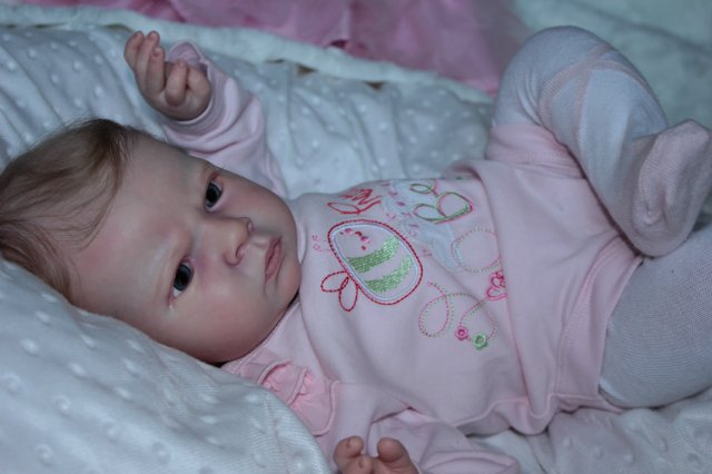 Маленькая кнопочка реборн Сабрина, художник Беспалова Жанна