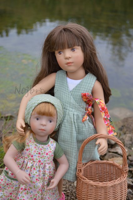 Француженка в провинции. Куклы Sylvia Natterer finouche от Petitcollin и minouche от Kathe Kruse