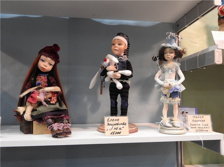 Экскурсия в страну чудес… Авторская кукла. Москва, Тишинка 2016