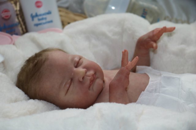 Спящая малышка Рози 2. Куколка реборн Виктории Вишни