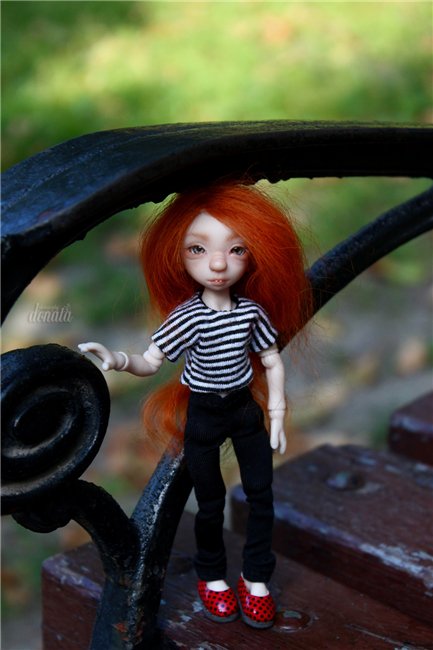 Непоседа Фиби. Авторская бжд-мышка Лидии Снуль (фото 4)