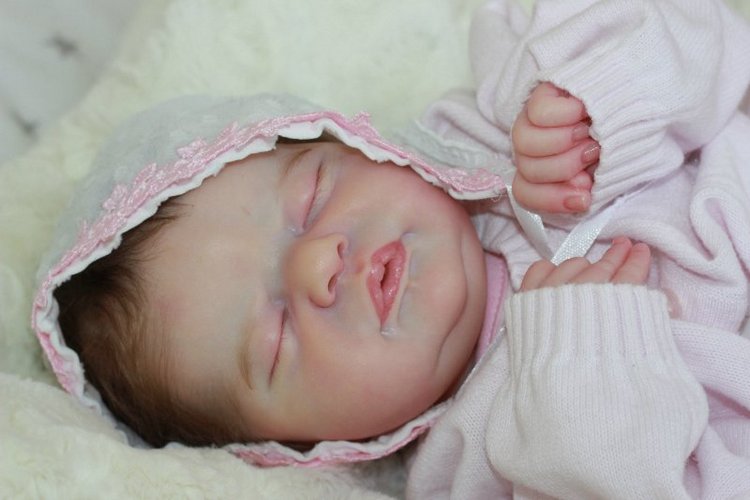 Маленькая бусинка Америкус, кукла реборн Беспаловои Жанны