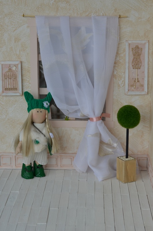 Большой румбокс с аксессуарами (фотозона 7в1) для кукол от 25 см