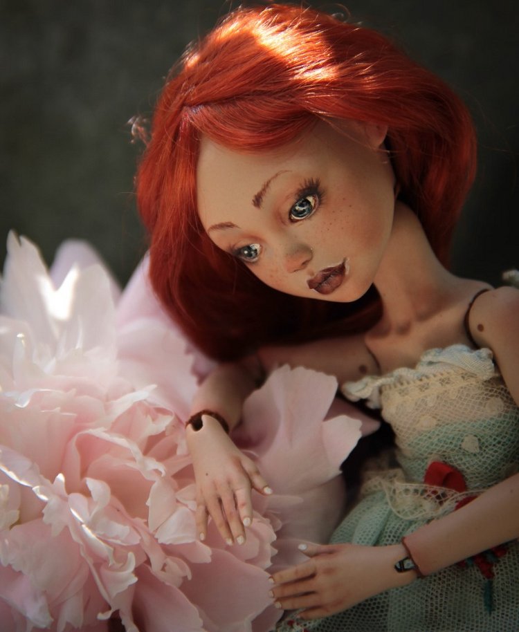 Лаурендиэ и пионы — Авторские шарнирные куклы своими руками: лепка