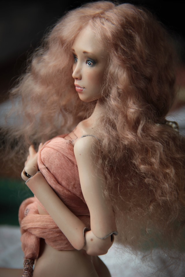 Новый парик для Роуз — Авторские шарнирные куклы своими руками: лепка (фото 3)