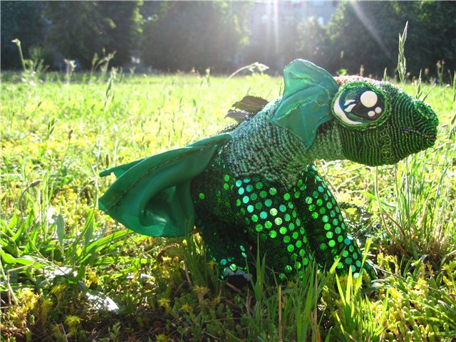 Дракоша — Текстильные игрушки и примитивы: кофейные (фото 5)