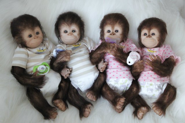 Развеселая компания (или мини-зоопарк)! Куклы реборн Вишни Виктории (фото 5)